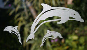 Sandblast Stickers ( Dolphin )