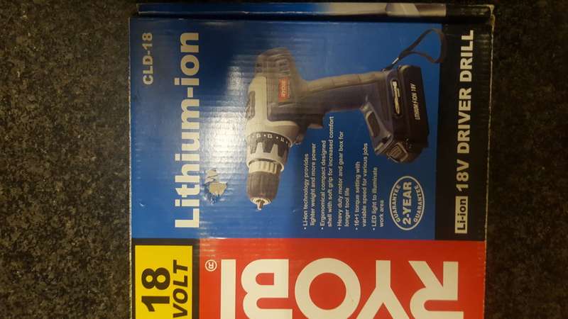 18Volt Ryobi Cordless Drill