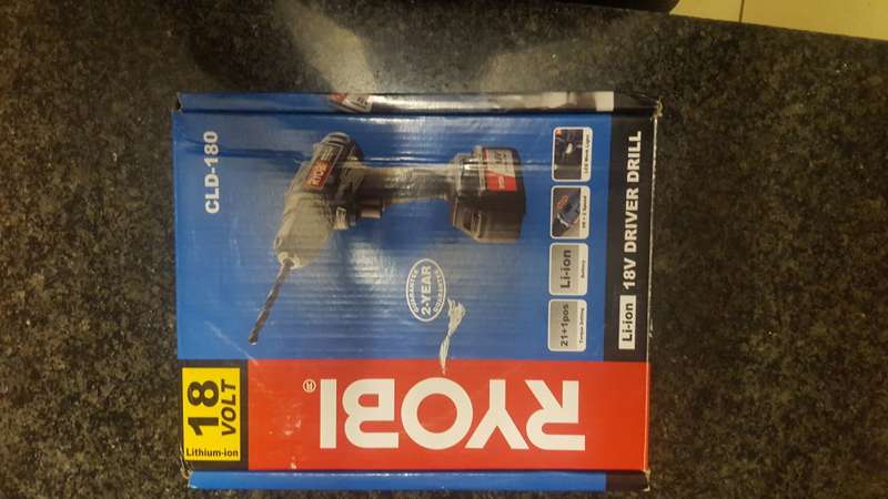 18Volt Ryobi Cordless drill