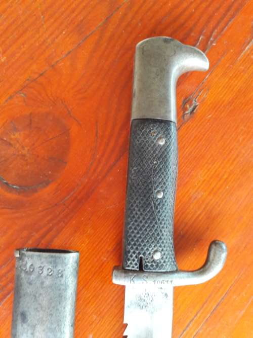 German Imperial Colonial Schutztruppe kS98 Sawback Bayonet WW1