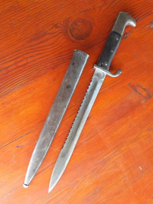German Imperial Colonial Schutztruppe kS98 Sawback Bayonet WW1