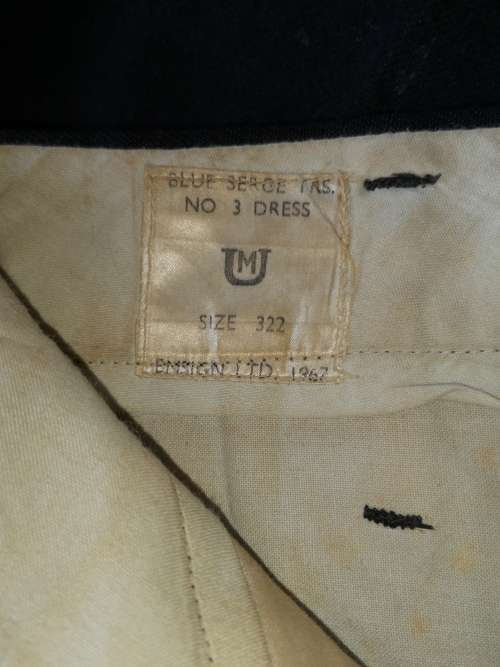 Early 1967 SADF Blue Serge trousers