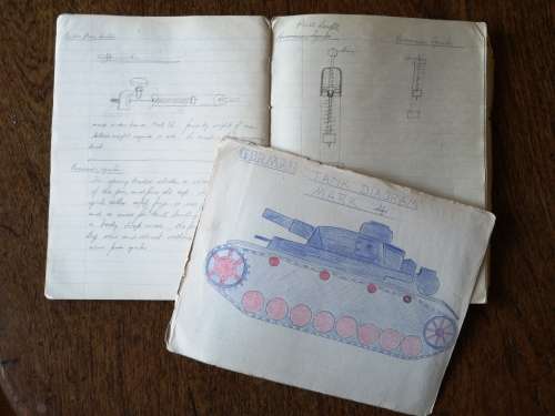 Original WW2 Technical Note Books