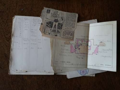 Original WW2 Technical Note Books