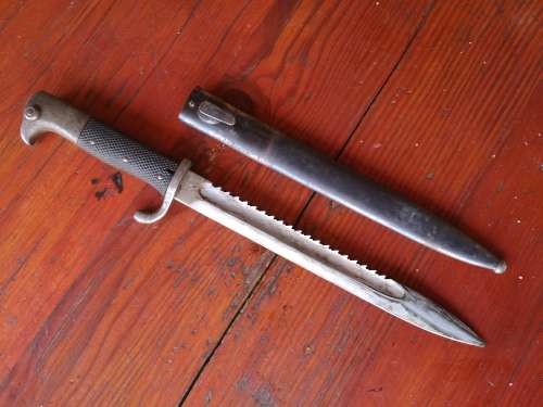 German Colonial Schutztruppen Bandolier, Canteen and KS bayonet