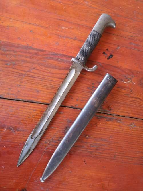 German Colonial Schutztruppen Bandolier, Canteen and KS bayonet