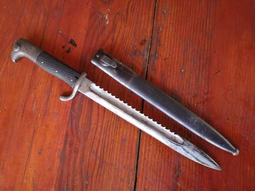 German Colonial Schutztruppen Bandolier, Canteen and KS bayonet