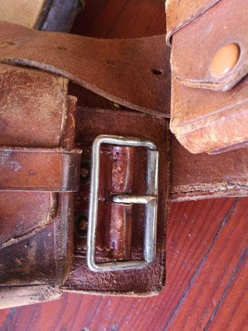 German Colonial Schutztruppen Bandolier, Canteen and KS bayonet