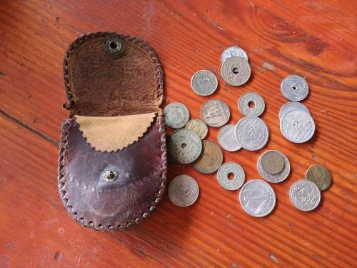 Original WW2 Soldier`s Coin Purse