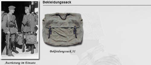 Original WWII German Clothing Sack Model 1931