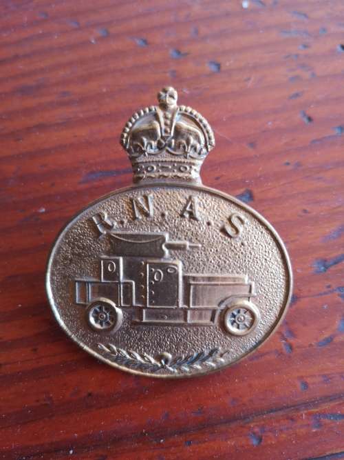 British WW1 Royal Naval Air Service Armoured Car badge