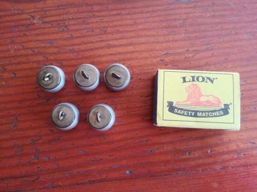 Unknown Royal Horse Artillery style white metal ball buttons