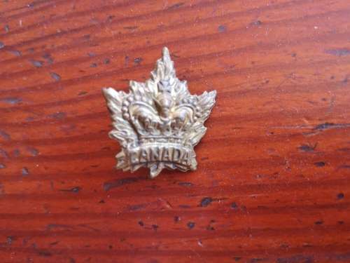 Victorian Canadian collar badge