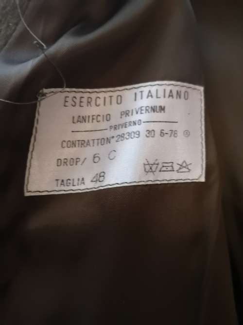 Italian Army Wool Great Coat