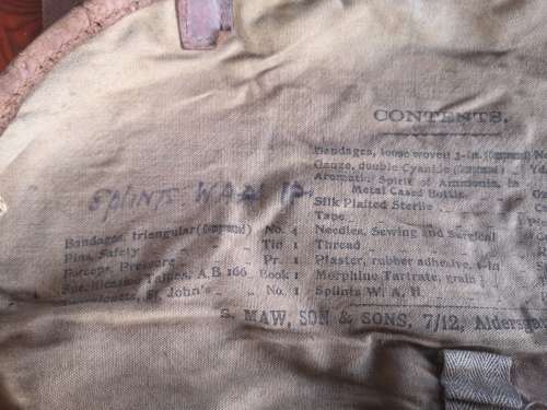 British/UDF Medic Bag Model 1905