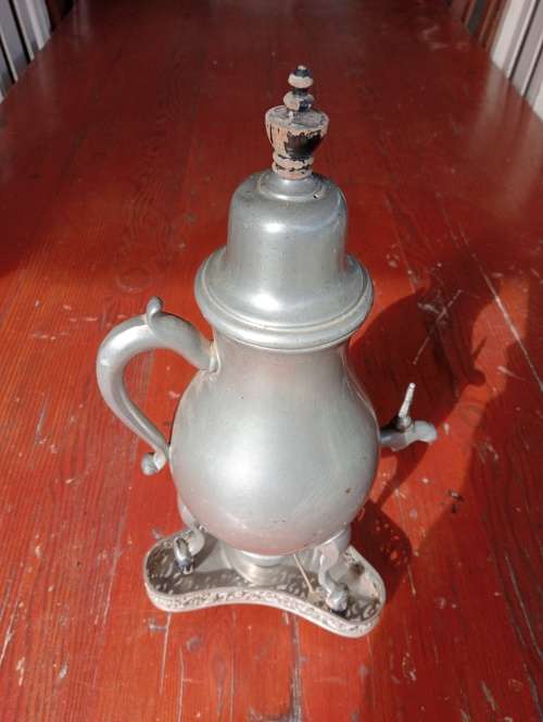 Dutch Pewter Konfoor (Coffee/Chocolate Pot)