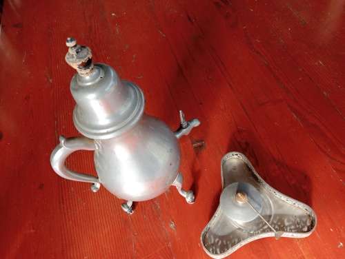 Dutch Pewter Konfoor (Coffee/Chocolate Pot)