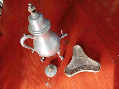 Dutch Pewter Konfoor (Coffee/Chocolate Pot)