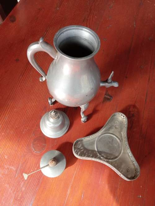 Dutch Pewter Konfoor (Coffee/Chocolate Pot)