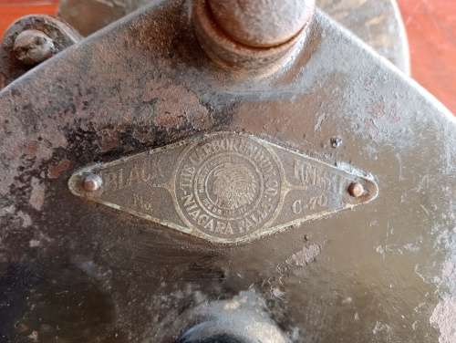 Antique Hand-crancked Bench Grinder - USA made