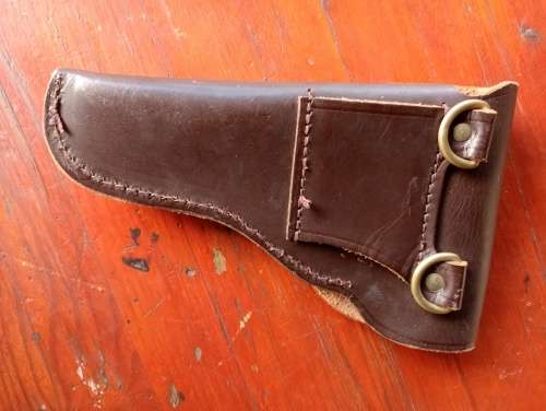 SA Police Pistol Holster - Brass Fittings