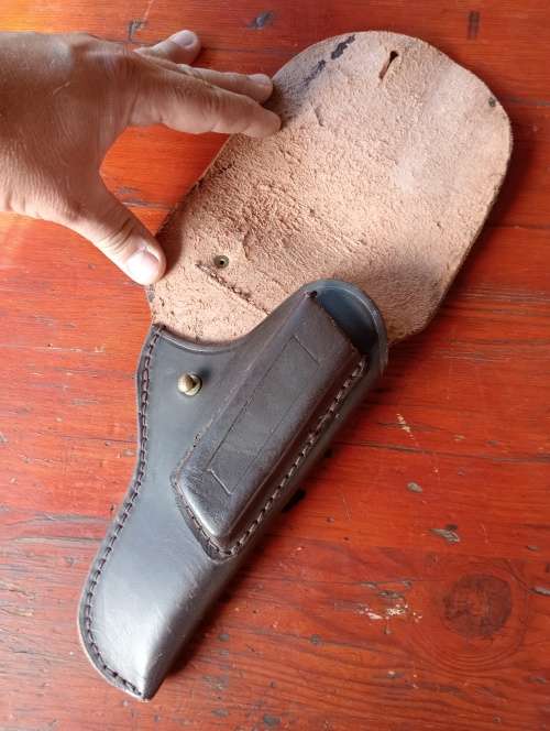 SA Police Pistol Holster - Brass Fittings