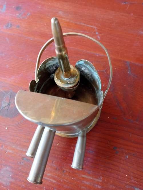German WW1 Schutztruppen Trench Art Sugar Bowl