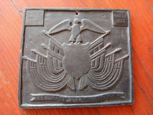 RARE 1922 Johannesburg Red Revolt Trench Art Plaque