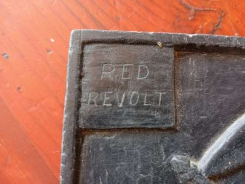 RARE 1922 Johannesburg Red Revolt Trench Art Plaque