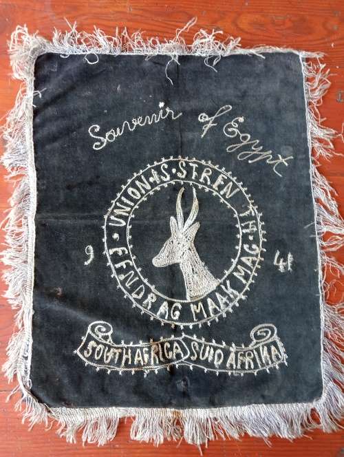 WW2 SA Union Defence Force Egypt Souvenir