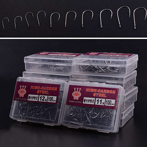 1000 PCS (10 SIZES) FISHING HOOK WITH BOX