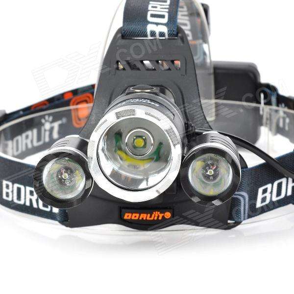 5000LM CREE Rechargeable Headlight Light Headlamp + 2x Battery + 2 Chargers