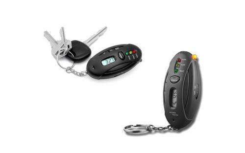 Alcohol Breath Tester Keychain, LED Torch and Timer