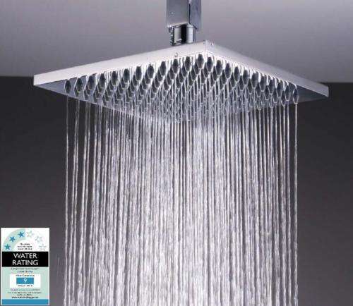 200mm Square Shower Head QUADRA Stainless Steel
