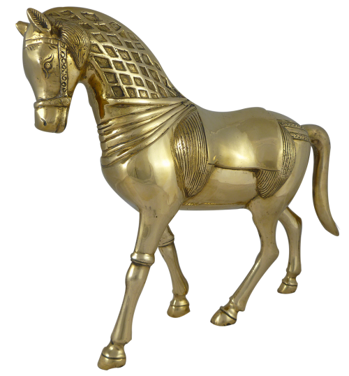 Brass Horse 33cm