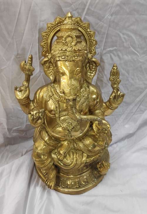 Solid Brass Ganesha 66cm Height