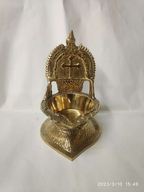 Brass Cross Lamp ( 12.5cm Height )