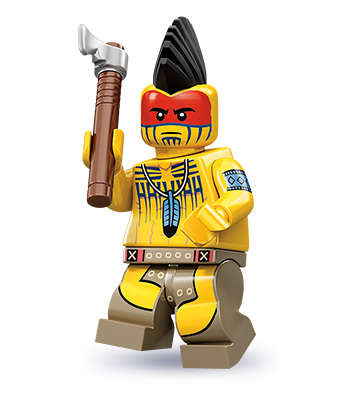 ~ New Lego Series 10 Minifigures Tomahawk Warrior ~ Discontinued (71001)