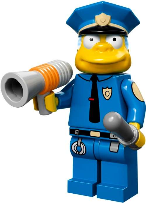 ~ New Lego Simpsons Series 1 Minifigures Chief Wiggum ~ Discontinued (71005)