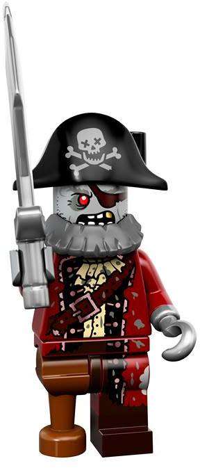 ~ New Lego Minifigures Series 14 Zombie Pirate ~ New in Sealed Packaging ~ Discontinued (71010)