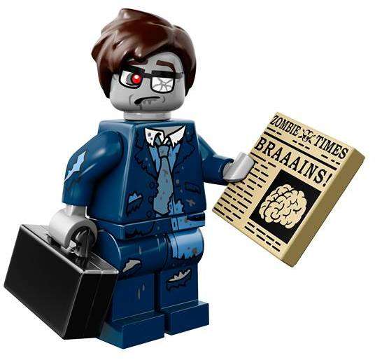 ~ New Lego Series 14 Minifigure Zombie Businessman ~ Sealed (71010)