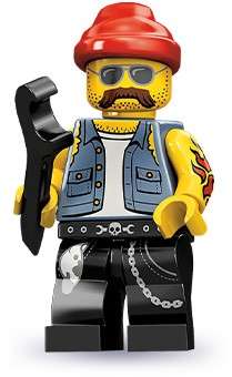 ~ New Lego Series 10 Minifigures Motorcycle Mechanic ~ Discontinued (71001)