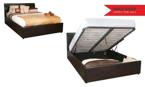 Sleep In Style. Ottoman Gas Storage Bed. Double. New. Choc Brown. Retail: R 2999. Our Price: R 2200