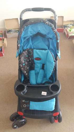 Chelino Delux New Polo 3 Position Baby Stroller - Blue & Black