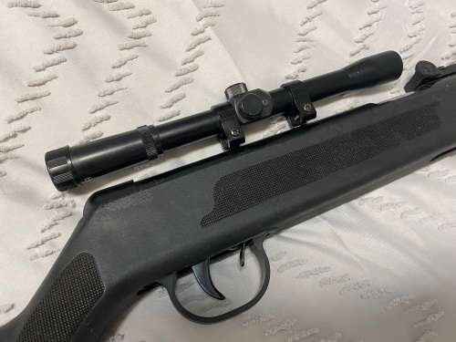 Air rifle with Scope
