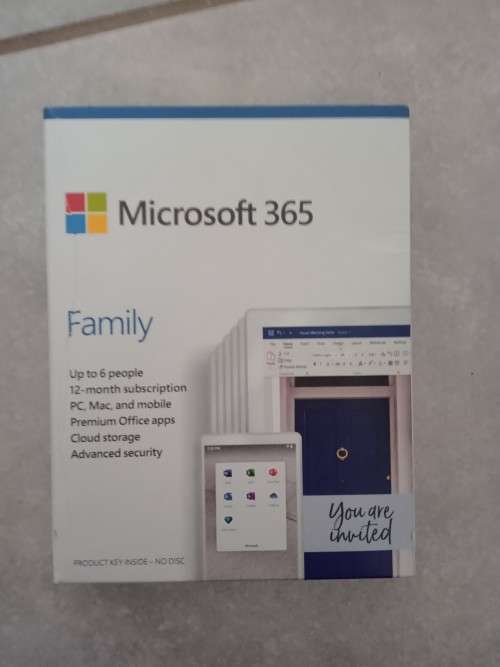 Microsoft 365 family up to 6 people 12 month subscription for pc ,Mac and mobile devices