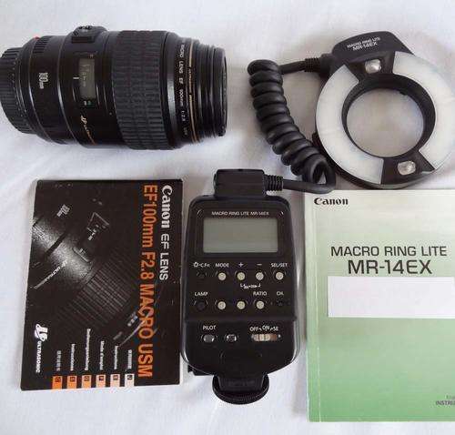 CANON EF100mm f2.8 MACRO USM **WITH MR14 EX MACRO RING LITE**