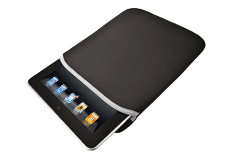 IPAD soft sleeve with earphones