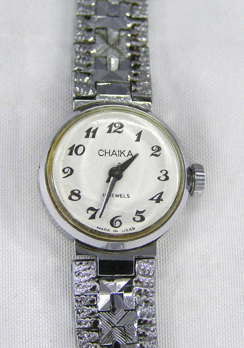 Rare - 1980`s Russian Chaika 17 Jewels Ladies`s Mechanical Watch