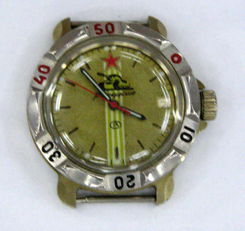 Rare - 1960`s Vostok Russian Military Komandirskie 17 Jewels Mechanical Watch